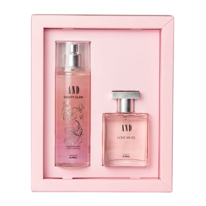 AND Ethereal Dreamer Eau De Perfume 50ML & Pretty Vogue Body Mist 200ML for Women Crafted by Ajmal