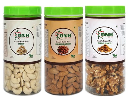 DRY FRUITS COMBO 750 GRAM  PACK  250G X 3 PC