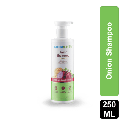 Mamaearth Onion Shampoo - Anti hairfall, 250 ml Bottle