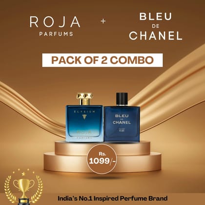 Roja Elysium Pour Homme & Bleu De Chanel Inspired Combo Giftset-50 ML + 50 ML