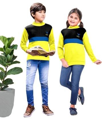 Little Funky Pure Cotton Unisex Kids Full sleeve color blocked sweatshirt - None