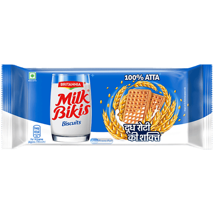 Britannia Milk Bikis Biscuit, Zero Trans Fat, 300 G