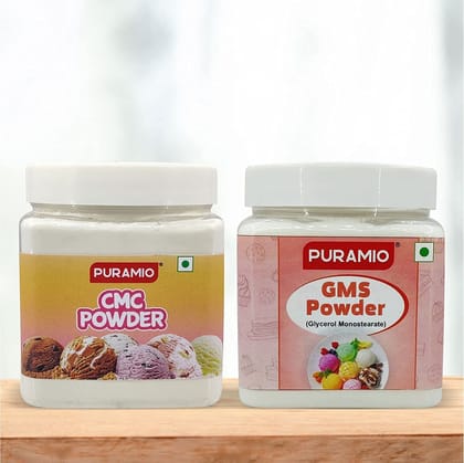 Puramio GMS Powder, 300 gm & CMC Powder, 250 gm, Pack of 2