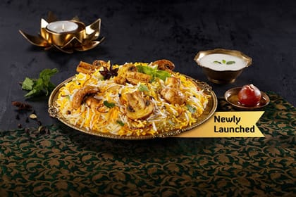 Taj-e-Khumb Biryani (Mushroom Biryani - Serves 1)