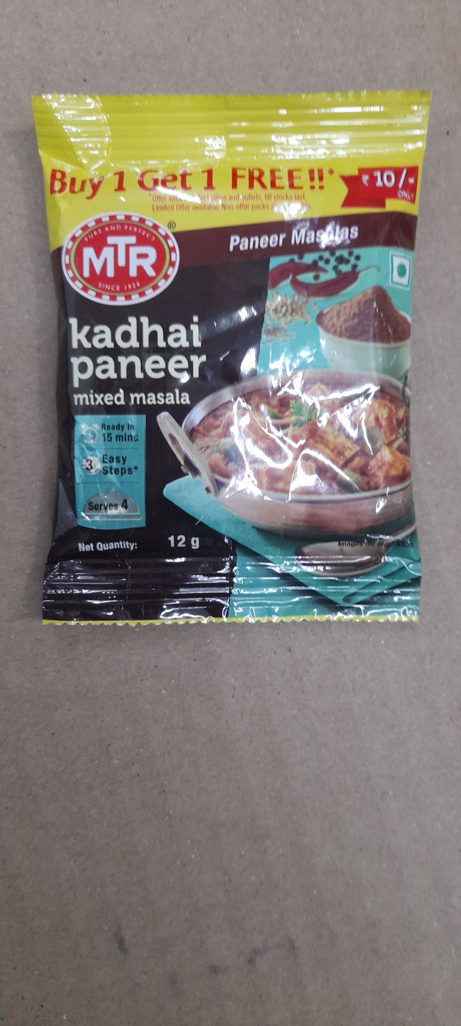 Mtr kadhai paneer mixed masala buy 1 get 1 free