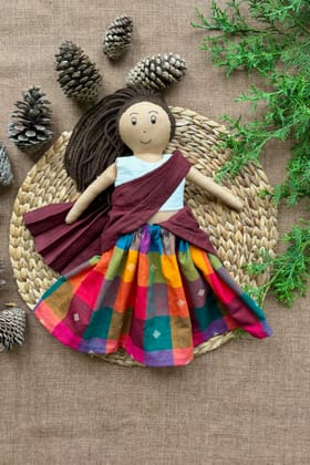 The Good Gift, Single Doll,Krishna, Cotton Fabric Toy-Deep