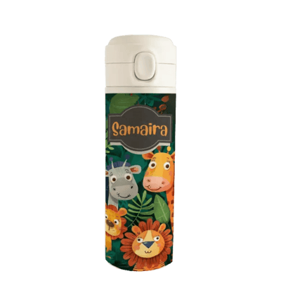 Personalised Stainless Steel Water Bottle - Safari Sipper