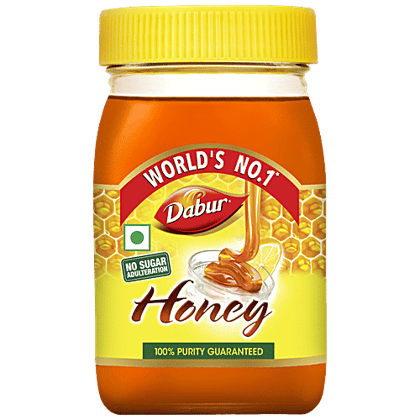 Dabur 100% Pure Honey - Worlds No.1 Honey Brand With No Sugar Adulteration, 250 g