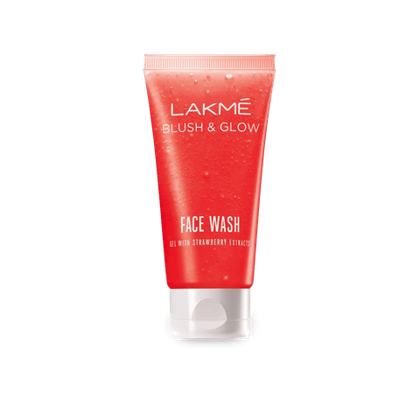 Lakme Blush And Glow Clean Up Strawberry Face Wash, 100 gm Tube