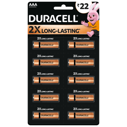 Duracell Chhota Power Alkaline size AAA Batteries (Pack of 10)