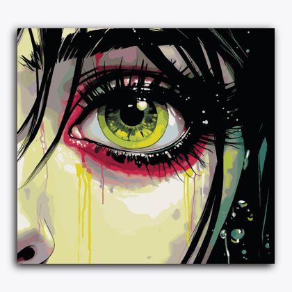 Eye Anime-Without Frame / 18x20 inch / 24 Palette