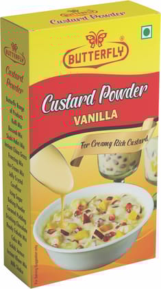 Butterfly Custard  Powder 200g (Weight - 200g) by Butterfly Dessert Mixes and Bakery Needs.