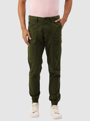 IVOC Olive Regular Joggers ( Pack of 1 ) - None