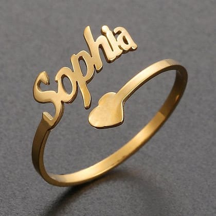 Name Ring-Golden