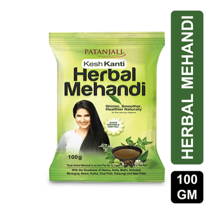 Patanjali Kesh Kanti Herbal Mehandi, 100 gm Pouch