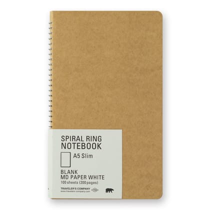 TRC SPIRAL RING NOTEBOOK (A5 Slim) MD White