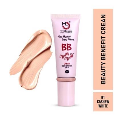 Mattlook BB Cream With SPF-25-Cashew White BB-01