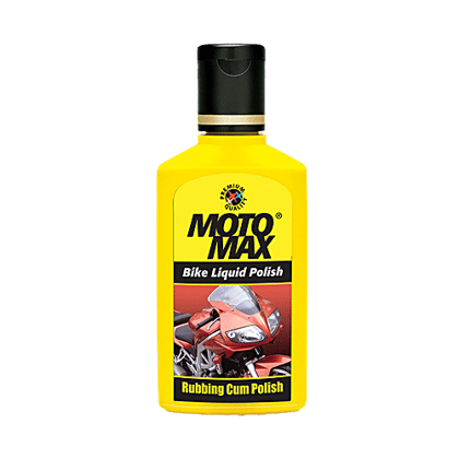 Motomax Bike Liquid Polish - Cleans Surfaces, Removes Oil, Grease & Dirt, 50 ml
