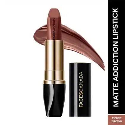 FACES CANADA Matte Addiction Lipstick Fierce Brown 10 (3.5 g )