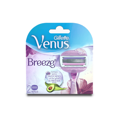 Gillette Venus Breeze Breez Cart Blister Pk, 2 Units Pack