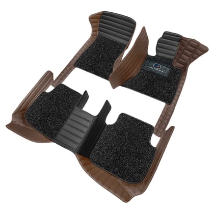 Autofurnish 9D Combination Custom Fitted Car Mats For Volkswagen T-Roc 2020-Black VT-Coffee