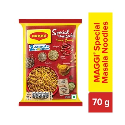 Nestle Maggi 2-Minute Noodles Special Masala Spicy Yummy.70G