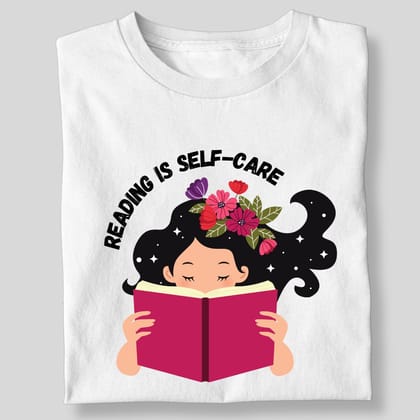 READING IS SELF CARE-White / S