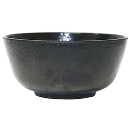 Dinesmart Hammered Serving Bowl Black 7 Inch