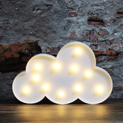 VibeCloud: Marquee LED Cloud Light-White