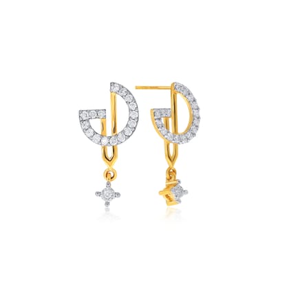 Senco Gold Astonishing Style Diamond Drop Earrings