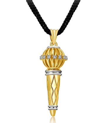 Vighnaharta Gold Alloy Traditional Pendant Without Chain