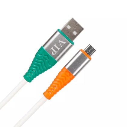 VIP TIRANGA  2.4 Amp Copper, PIN MICRO USB DATA CABLE/CHARGING CABLE, Length 1 mtr, Warranty 1 Year