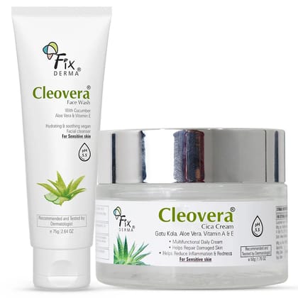 Cleovera Face Wash And Cream Combo Pack For All Skin Types