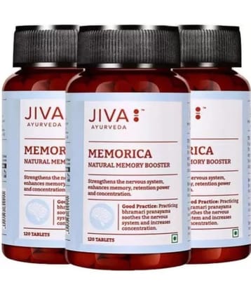 Jiva Ayurveda Memorica Tablet 120 (Pack of 3)