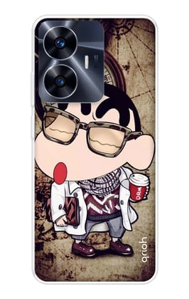 Nerdy Shinchan Soft Cover for Realme C55