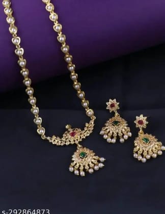 Elegant Gold Lakshmi Fashion Chain Necklace