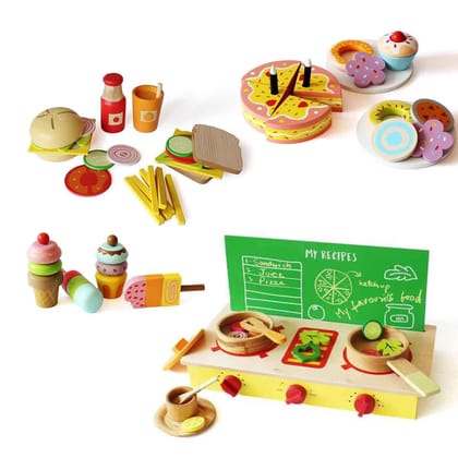 Wooden Mega Lil Chef's Kitchen Cooking Set (3+ Years)