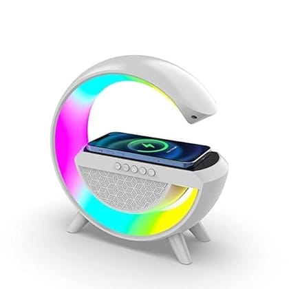 THE RETAKE  Bluetooth Speaker Smart Wireless Fast Mobile Charging and Music Color Changing Bedside Table Atmosphere Lamp for Home Decoration