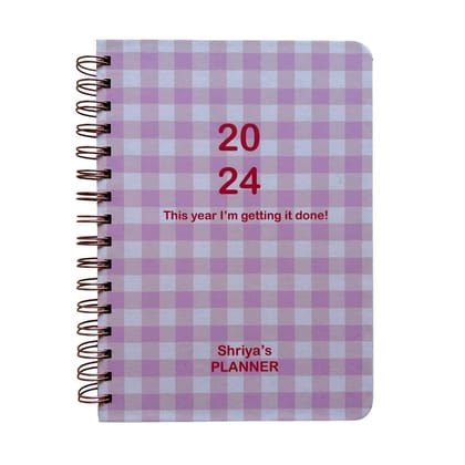 Undated Yearly Planner - Rosey Spirit | Personalized with your name