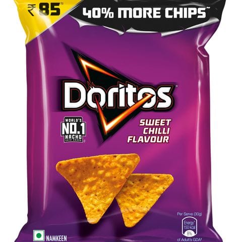 Doritos Nacho Chips Sweet Chilli Flavour, 153 gm Pouch