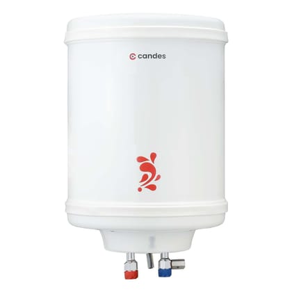 Candes Geyser 25L, 1 Year Warranty, 5 Star Rated, 2000W, Automatic Storage, Vertical Water Heater for Home - Perfecto IvoryWall-Candes Geyser 25 Litre | 1 Year Warranty | Water Heater for Home, W