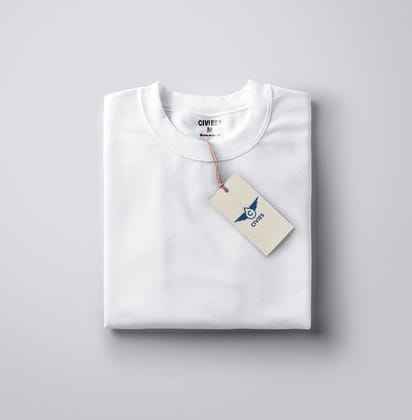 White Classic Regular Fit T-Shirt-S / Cotton