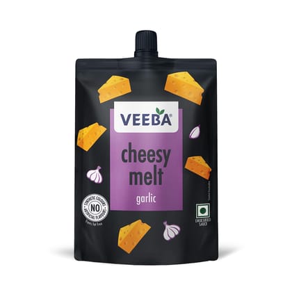 Veeba Cheesy Melt Garlic, 200G, Garlic Cheesy Spread & Dressing, No Synthetic Colors, No Artificial Flavours|Trans Fat, Free