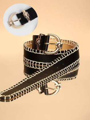 The Mariner Buckle Belt - Raven Black-Belts