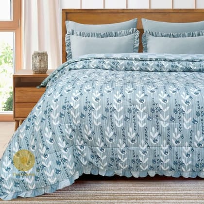 Zoya Cotton Feel Comforter with Frill-Style 7