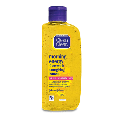 Clean & Clear Morning Energy Lemon Face Wash, 100 ml Bottle