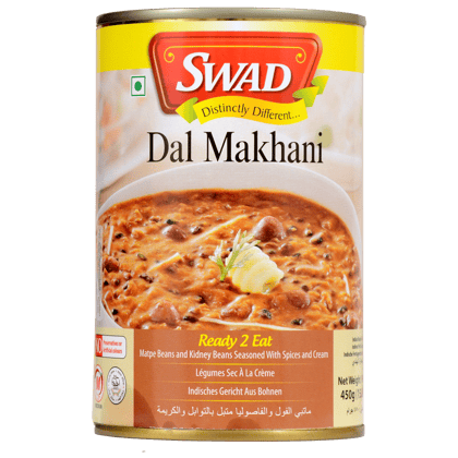 SWAD Ready to Cook and EatDal Combo Pack Of Dal Tadka/Dal Makhani Mix Vegetarian with No Added Preservative And Colours - 450gm Each (Pack of 2)