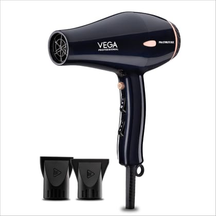 VEGA Professional Pro Starlite BLDC 2600W Hair Dryer | Salon-Quality Results at Home | 4 Heat & 2 Speed Settings (VPPHD-12)