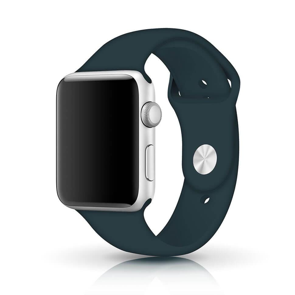 Sports Silicone Band for iWatch 42mm | 44mm | 45mm |-M / L / Pine Green