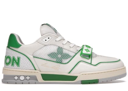 Louis Vuitton Trainer Green Mesh-UK 5.5